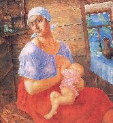 Petrov-Vodkin, Kozma Mother Germany oil painting artist